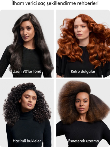 Dyson Airwrap i.d.™ saç şekillendirme ve kurutma seti Kıvırcık+Bukleli (Vinca Mavisi/topaz)